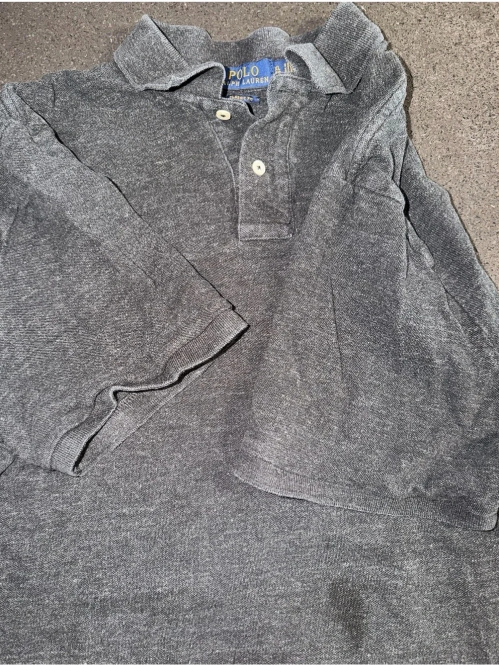 Ralph Lauren Men’s Heather Gray Short-Sleeve Polo XL